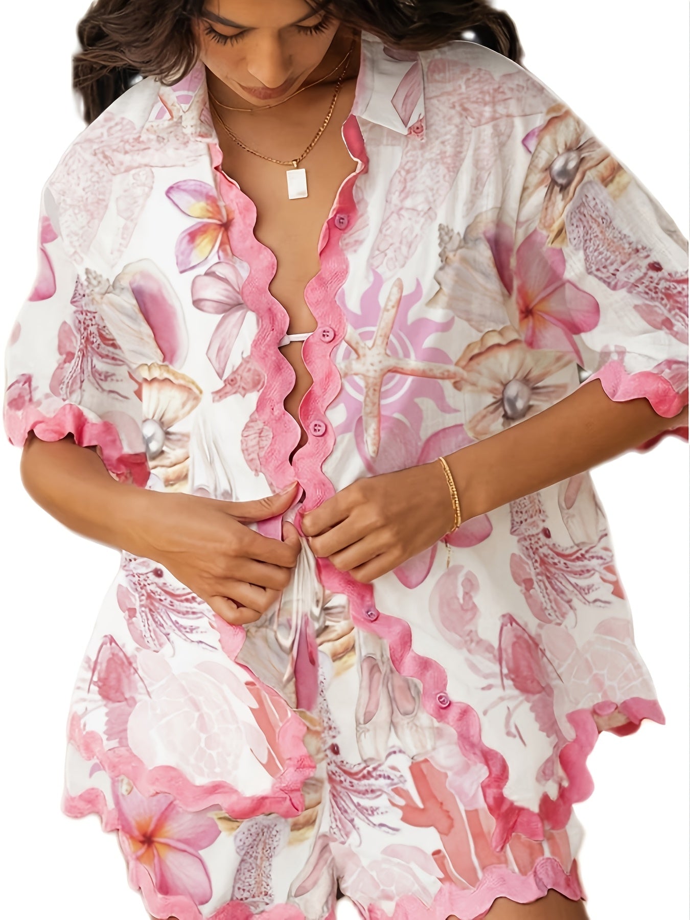 Gedrukte Korte Set | Zomerset dames | Vrolijke Zomer Set