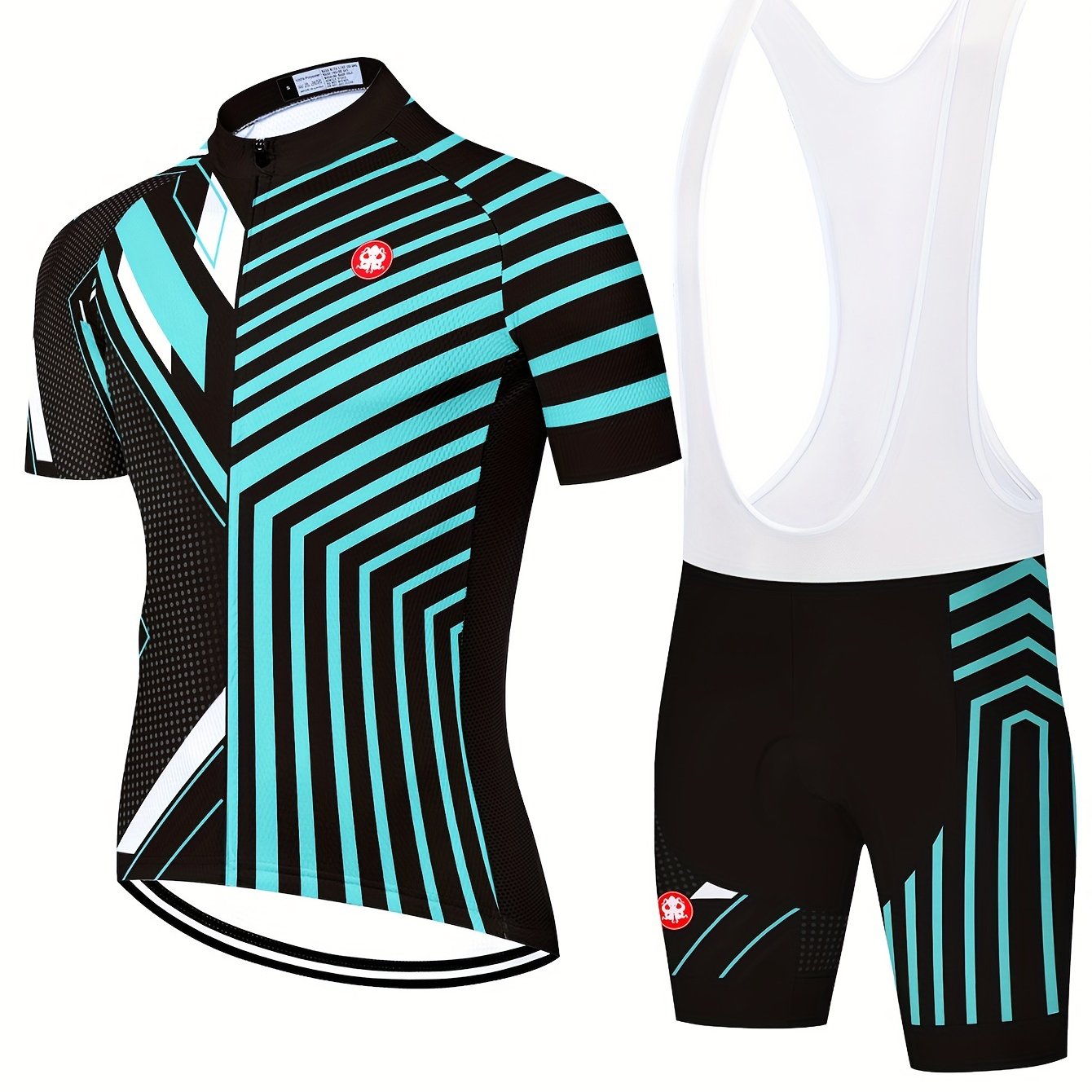 Gestroomlijnd streep wielershirt | Wielerkleding | Snelheidsfiets Jersey