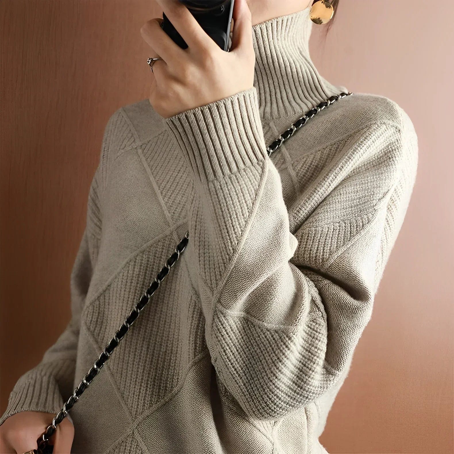 Marie Luxe Cashmere Coltrui Sweater