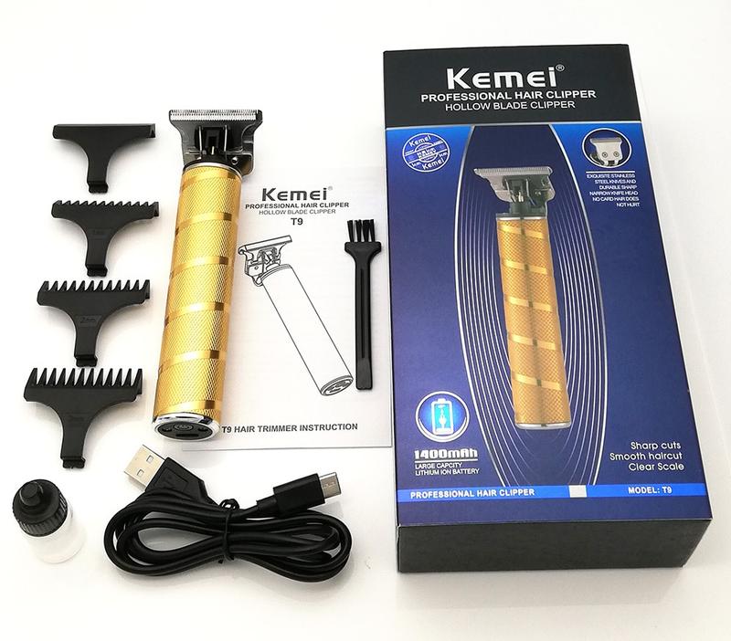 3-in-1 Professionele Haartrimmer Set - Draadloze Trimmer, T-Blade Outliner en Foil Scheerapparaat voor Mannen