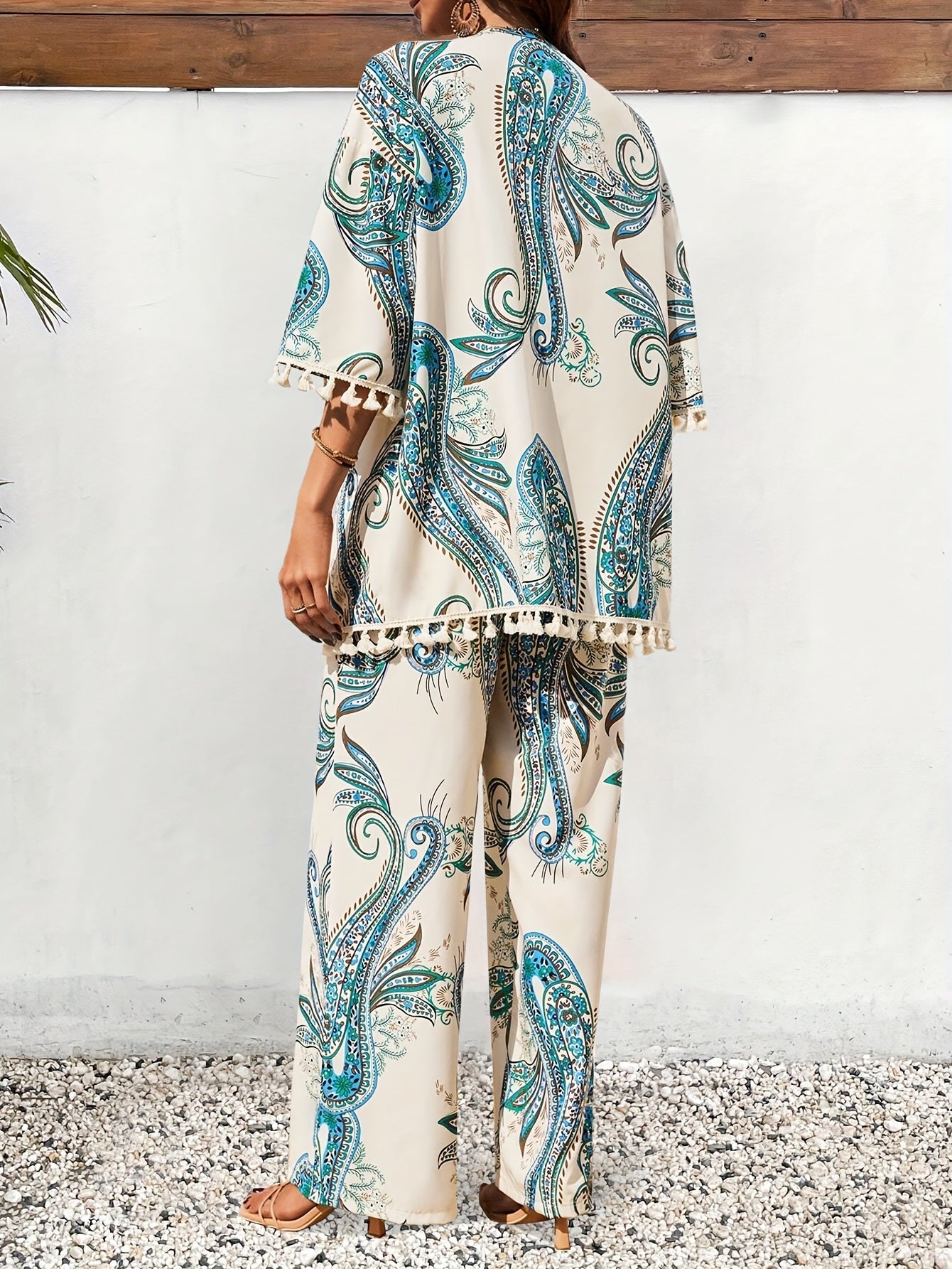 Paisley Print Co-ord Set | Zomer Outfit Dames | Bohemian Zomer Set