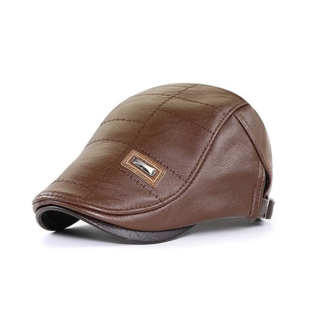 FlatCap™ - Retro mannen leren baret hoed (1+1 GRATIS)