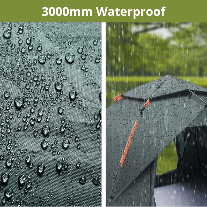 Snelle Tent 2-4 Persoons – Waterdicht, Lichtgewicht, Oxford Doek met Ventilatie