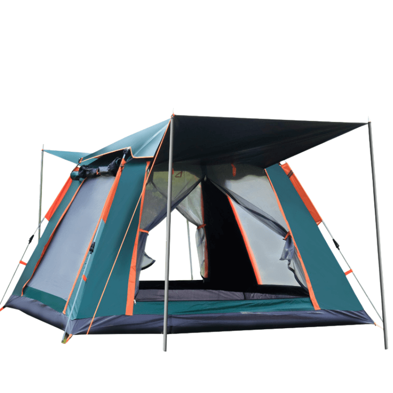 Snelle Tent 2-4 Persoons – Waterdicht, Lichtgewicht, Oxford Doek met Ventilatie