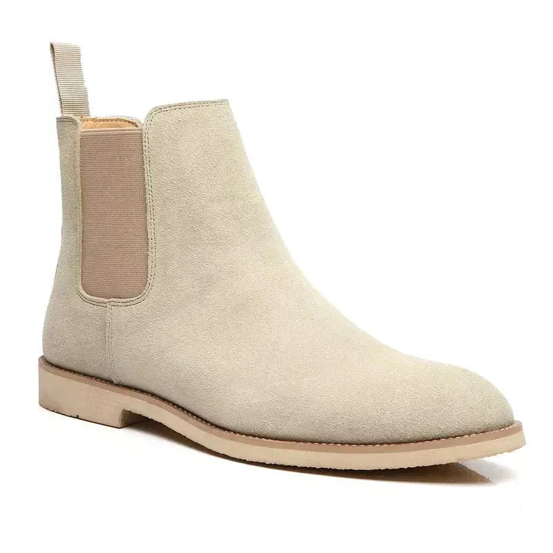 Giovanni | Luxe Kalfs Suède Chelsea Boots met Leren Binnenzool