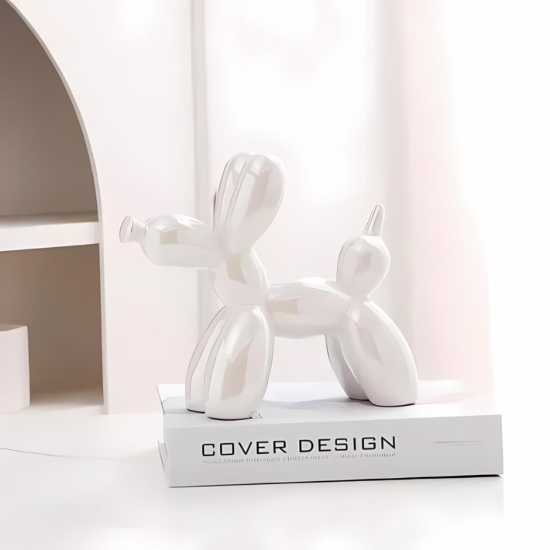 Keramiek Hondenbeeld | Ballonhond Design | Decoratief Kunstwerk | Speelse Eyecatcher | Hoogwaardig Materiaal | Woonkamer Slaapkamer Kantoor | Unieke Moderne Interieurdecoratie | Perfect Cadeau | Diverse Kleuren