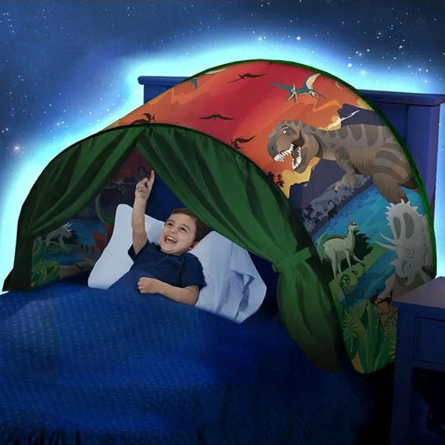 DreamWorld | Kinderbedtent | Creëer Magische Slaapavonturen | Gemakkelijke Installatie