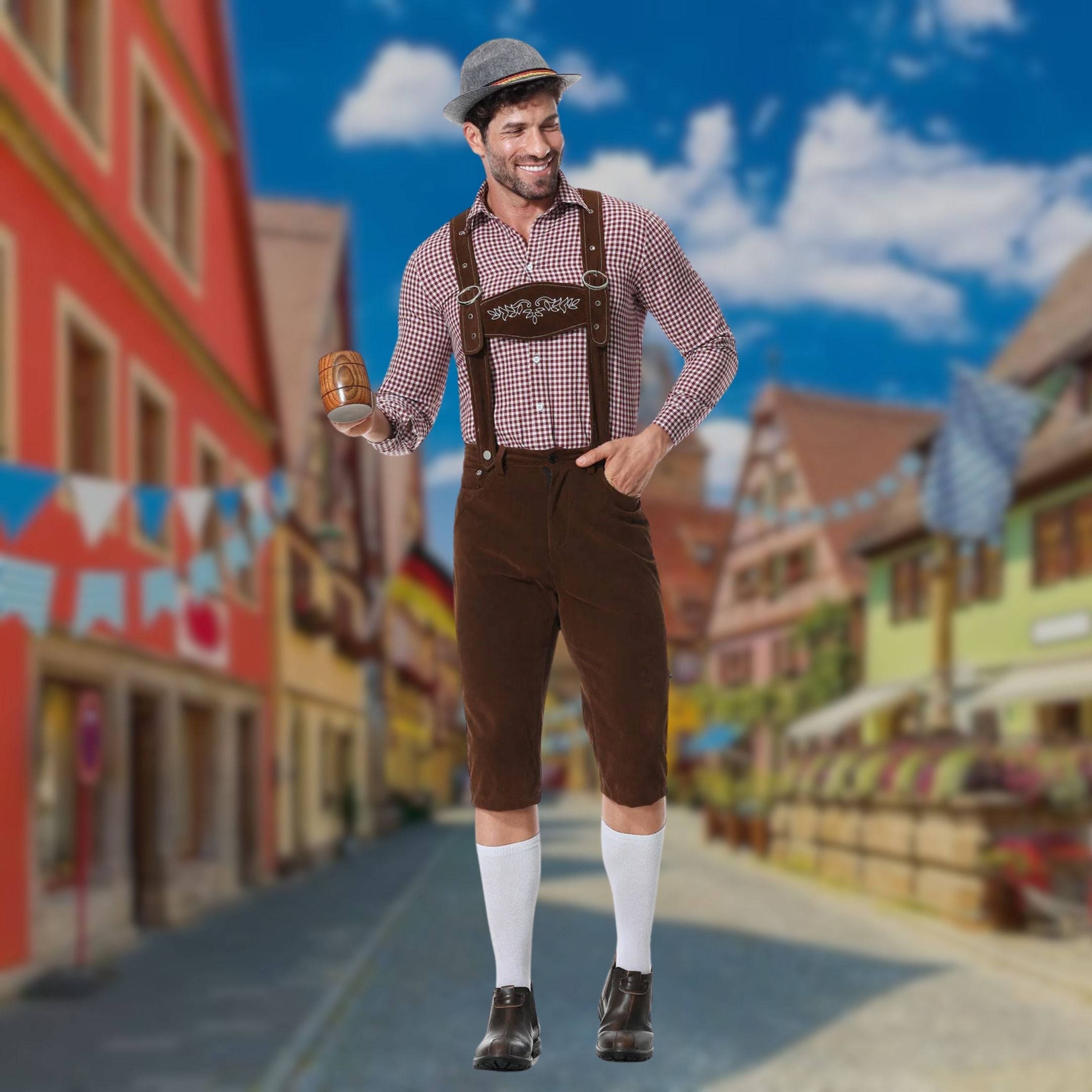 Hugo | Drie-delig Set Oktoberfest Lederhosen