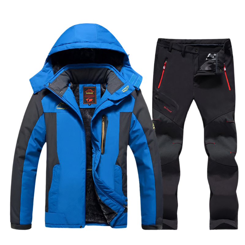 AlpinePro - Waterdichte Winter Outdoor Set met Gevoerde Jas en Broek