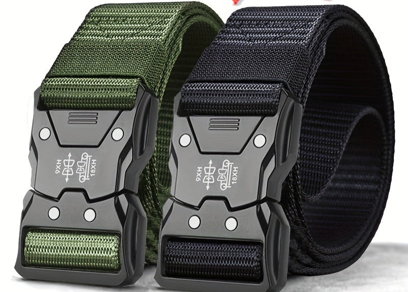 Unisex Tactische Nylon Riem – Stevig, Ademend en Veelzijdig
