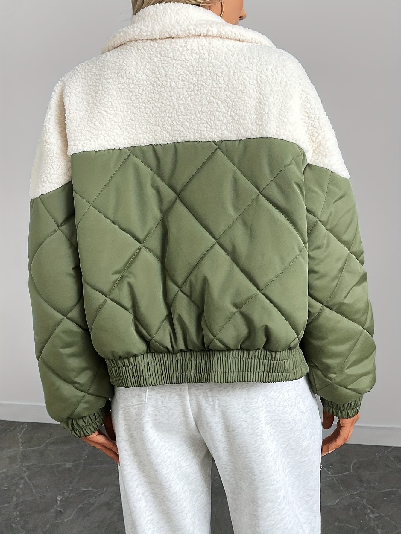Quilted Tussen Jas | Casual Ronde Hals - Lange Mouwen - Herfst/Winter