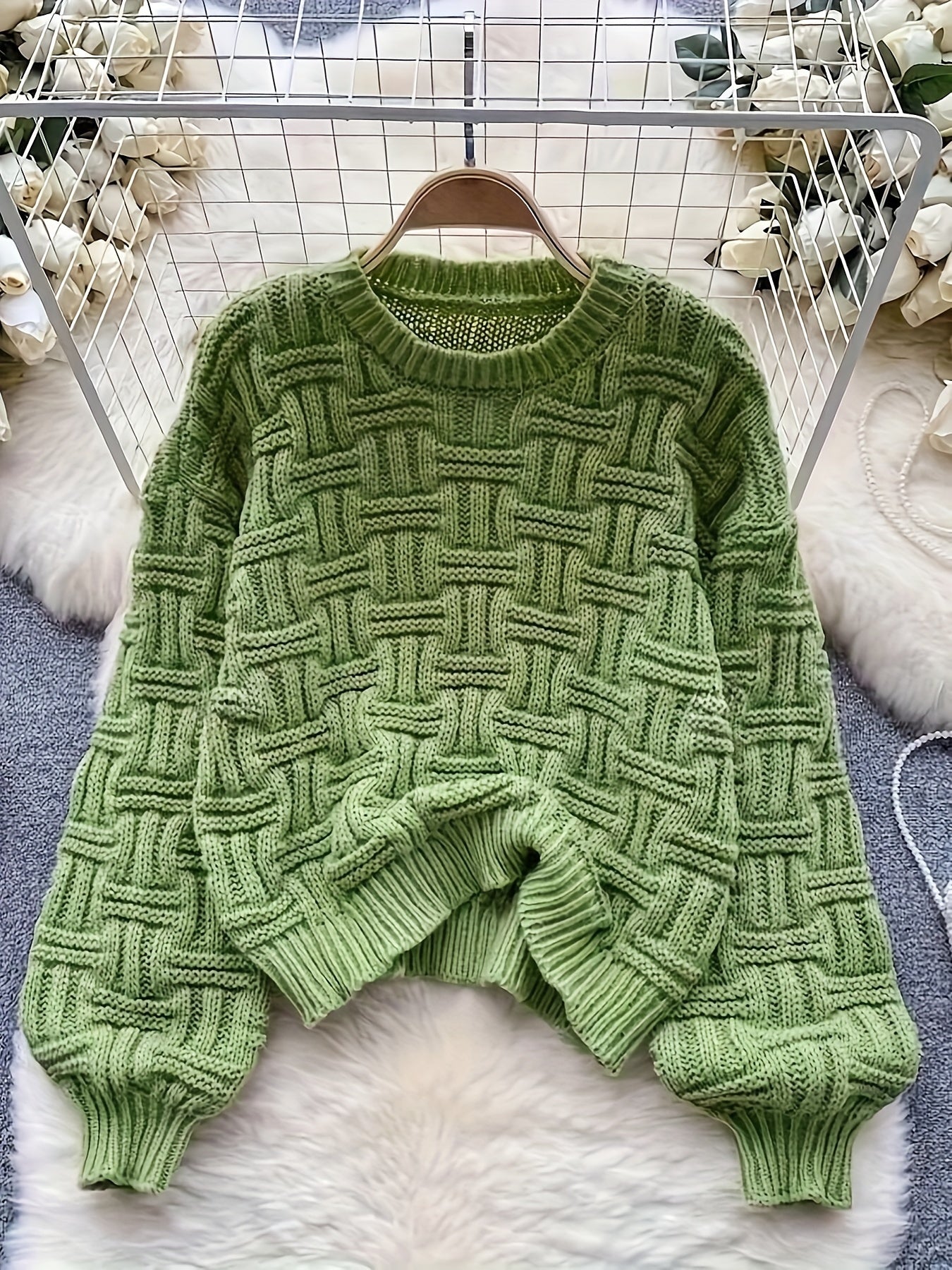 Effen Gebreide Trui met Ronde Hals Dames | Regular fit | Zachte stoffen - Ideaal voor elk seizoen - Minimalistisch design
