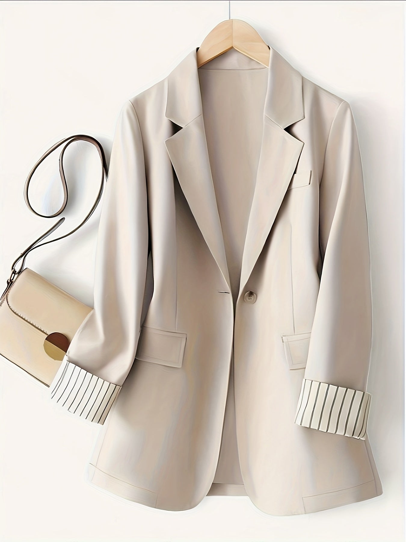 Visconte | Dames Jas | Polyester, gestreept patchwork design, knopen en manchetten, all-season jacket