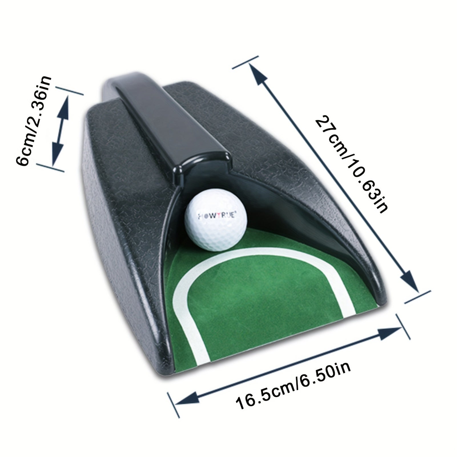 Putting Practice Mat met Automatisch Retour | Golf Puttingmat | Duurzaam ABS, Verbeter je Putt Skills