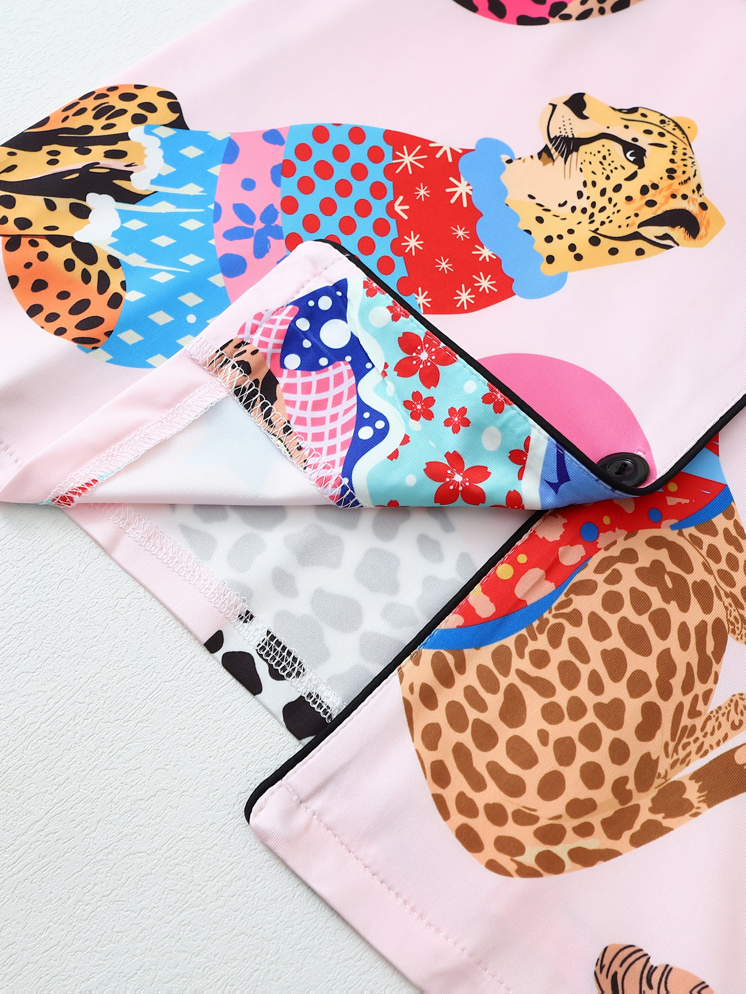 Kleurrijke Pyjama Set | Zomerset dames | Comfortabele Thuisoutfit