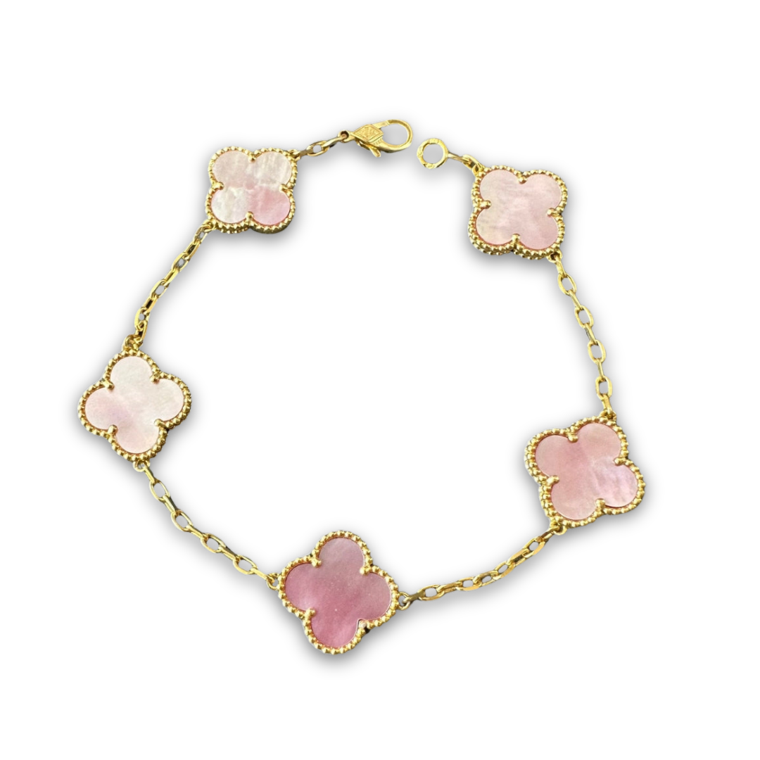 Venice | Pink Clover Bracelet