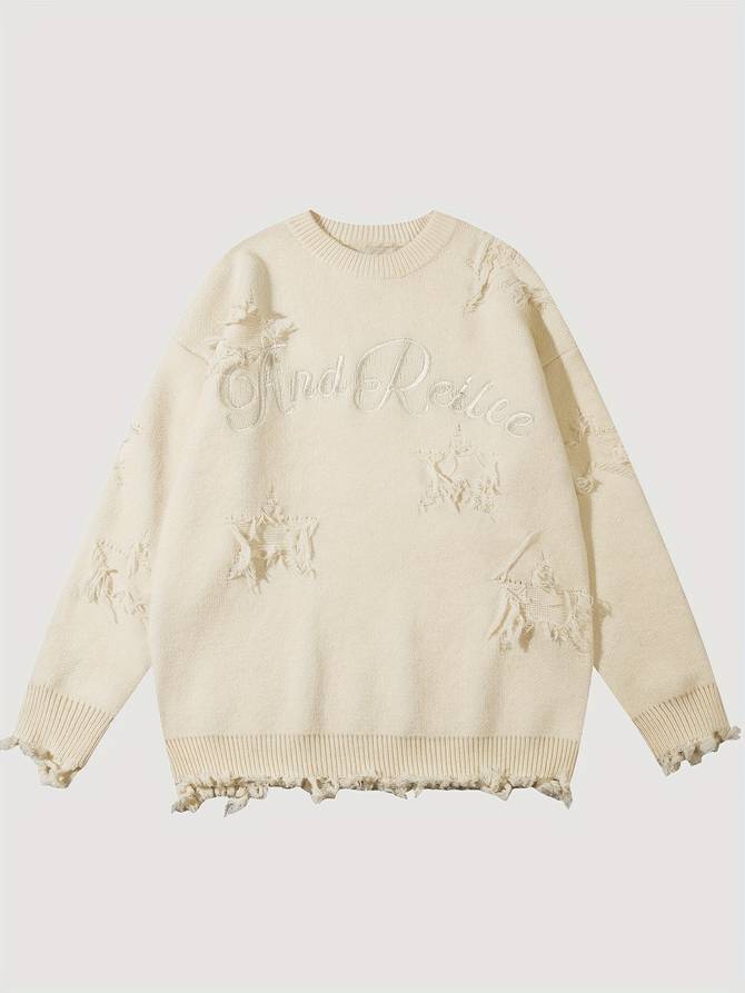 Sweater Men, Knitted Sweater | Letterpress - Trendy - Comfortable for Casual Style