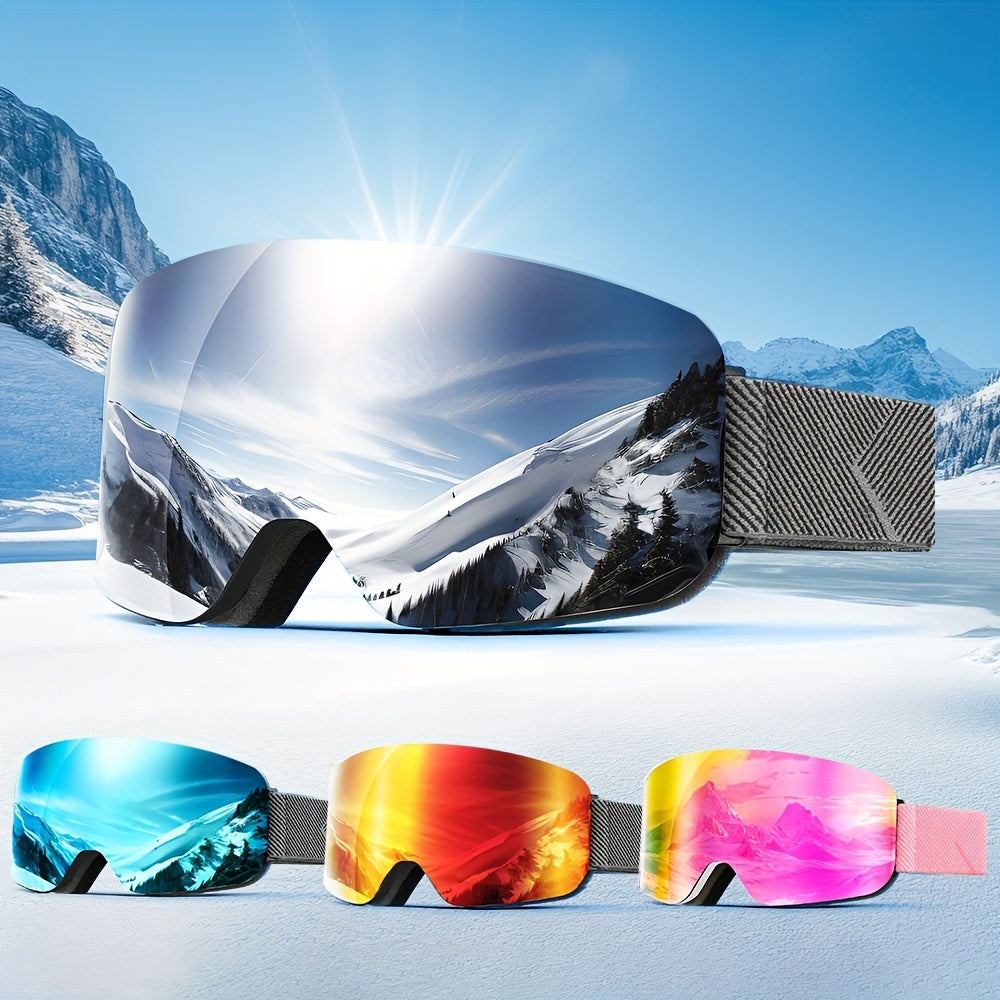 Ski & Snowboard Bril 25’ - Polarized Lens & Stijlvol Design - Anti Mist - AlpineGlide - TP - Essential