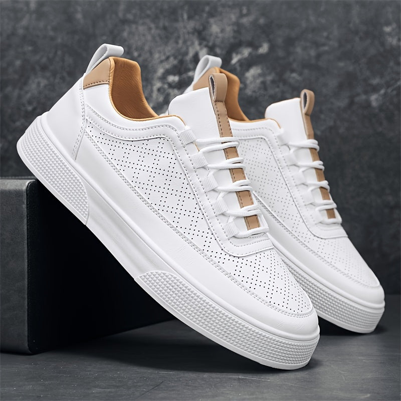 Lichte Sneakers Goedkope Heren Sneakers Lederen Low Top Sneakers