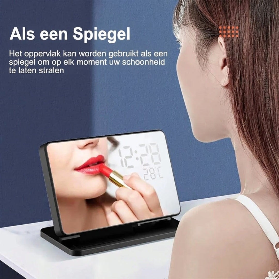 3-in-1 Draadloze Oplader - Snellaadstation met Wekker