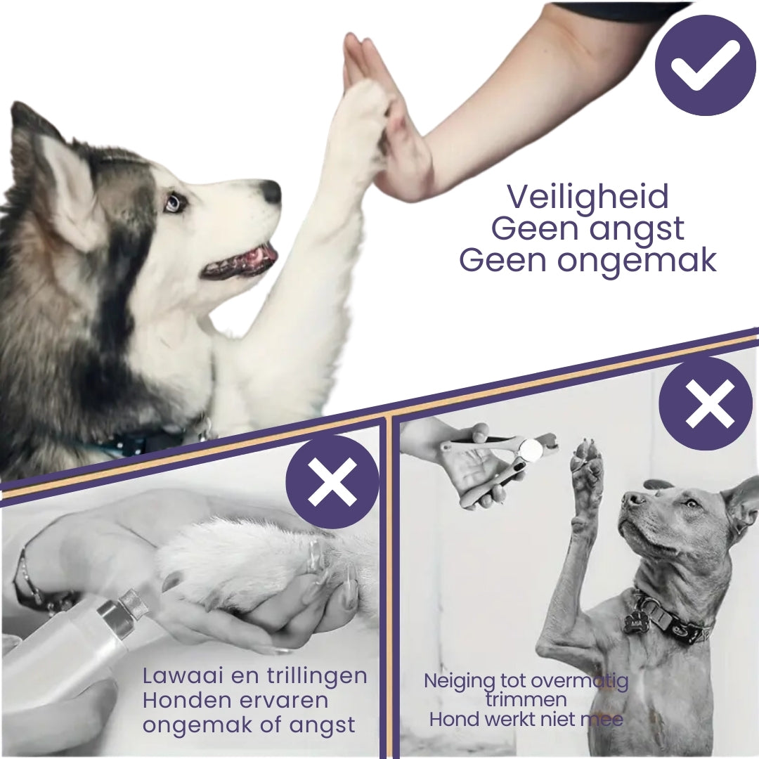 Stressvrije Handmatige nagelvijl voor honden (1+1 GRATIS)