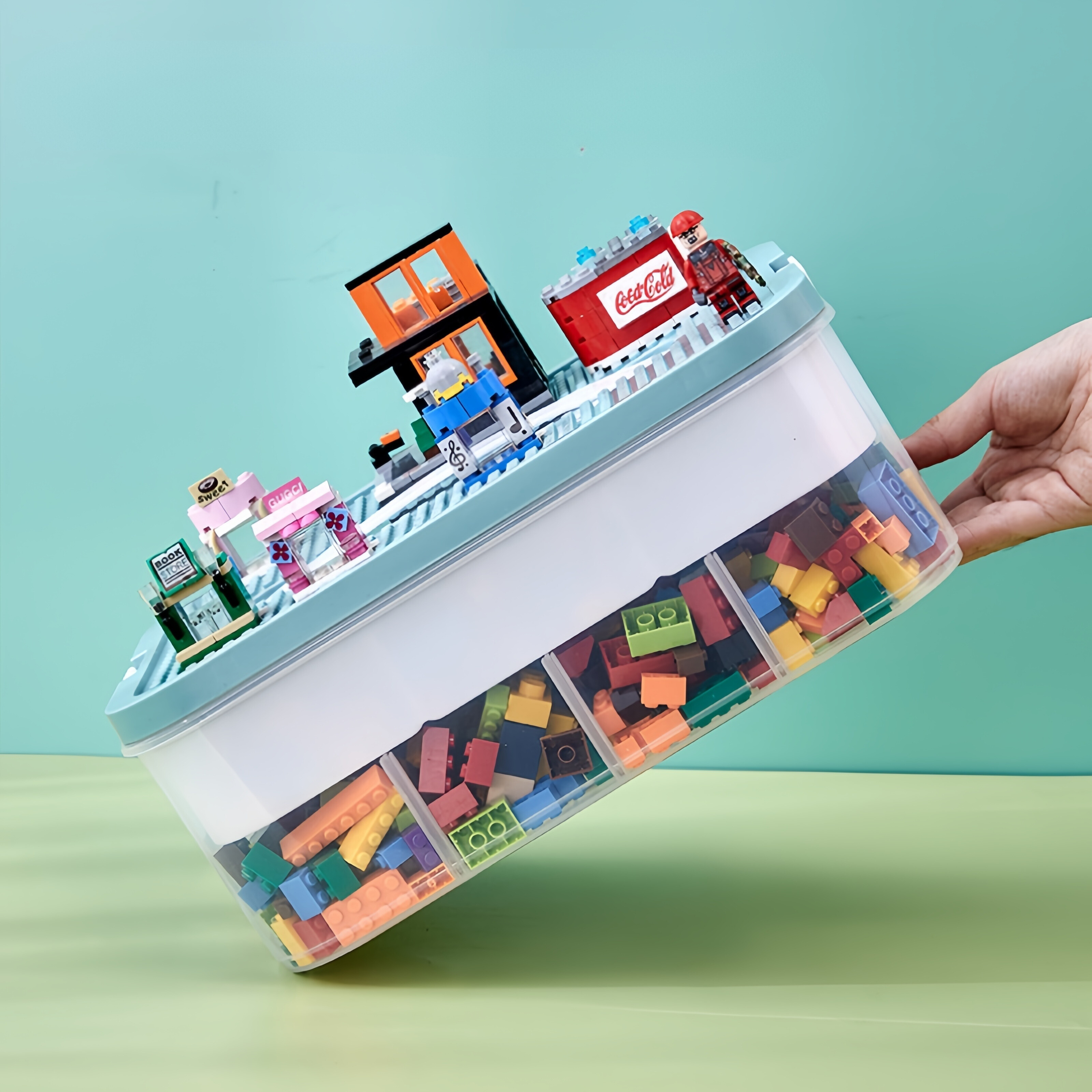 Stackable Storage Box with Lid™ - Opbergbox met Deksel – 1/2/3/4/5-laags Stapelbare Organizer voor Speelgoed en Kleine Spullen