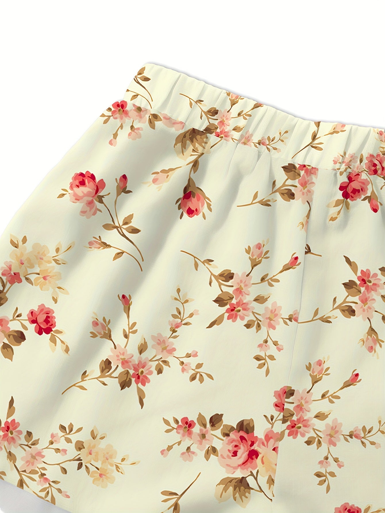 Florale Korte Set | Zomerset dames | Speelse Zomerse Outfit