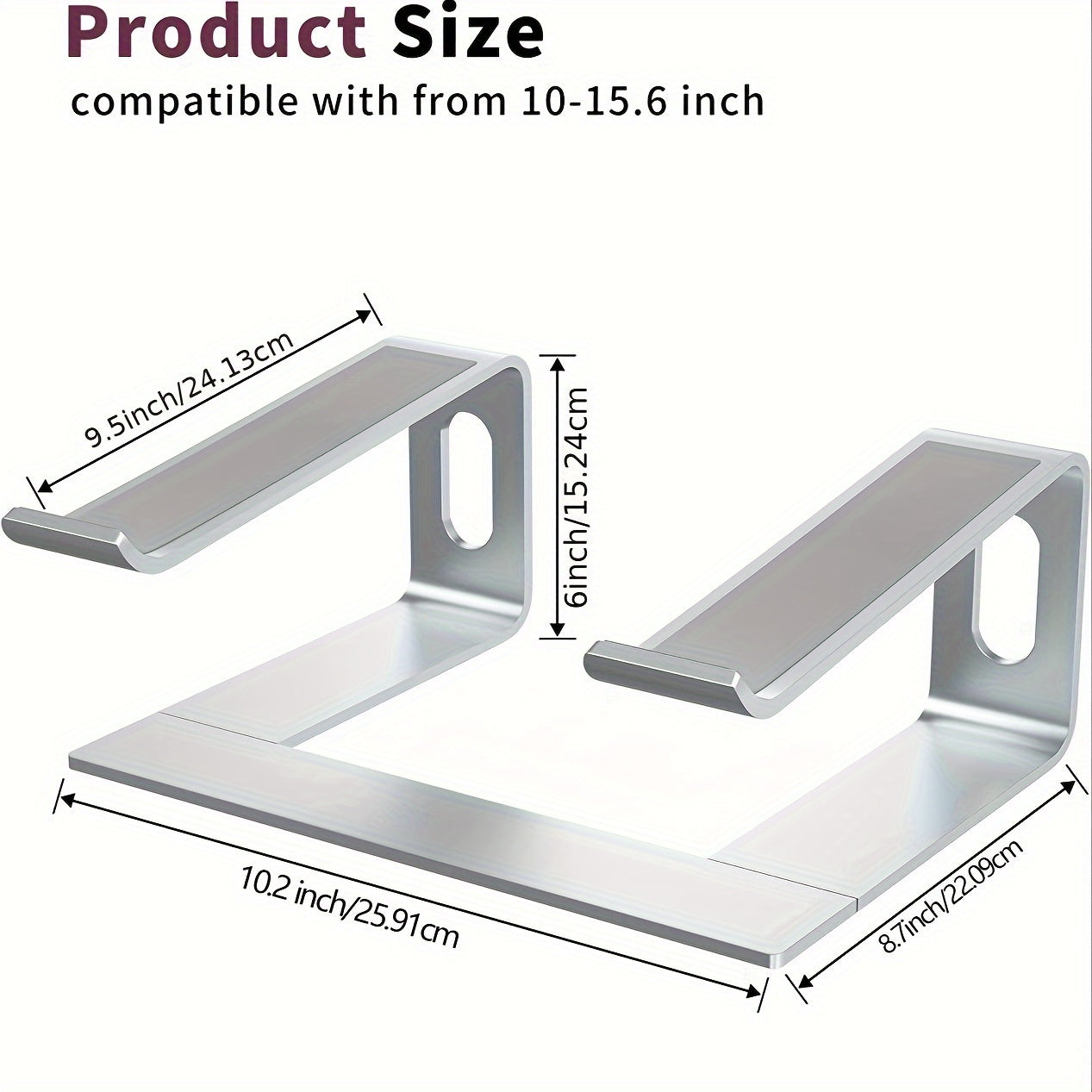 Aluminium Laptopstandaard – Ergonomisch en Ventilerend