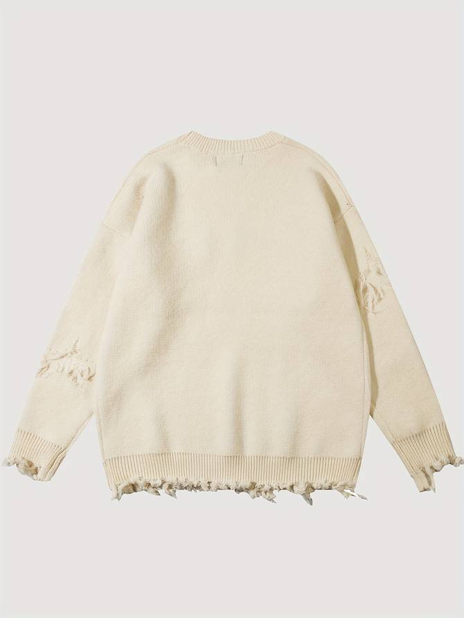 Sweater Men, Knitted Sweater | Letterpress - Trendy - Comfortable for Casual Style