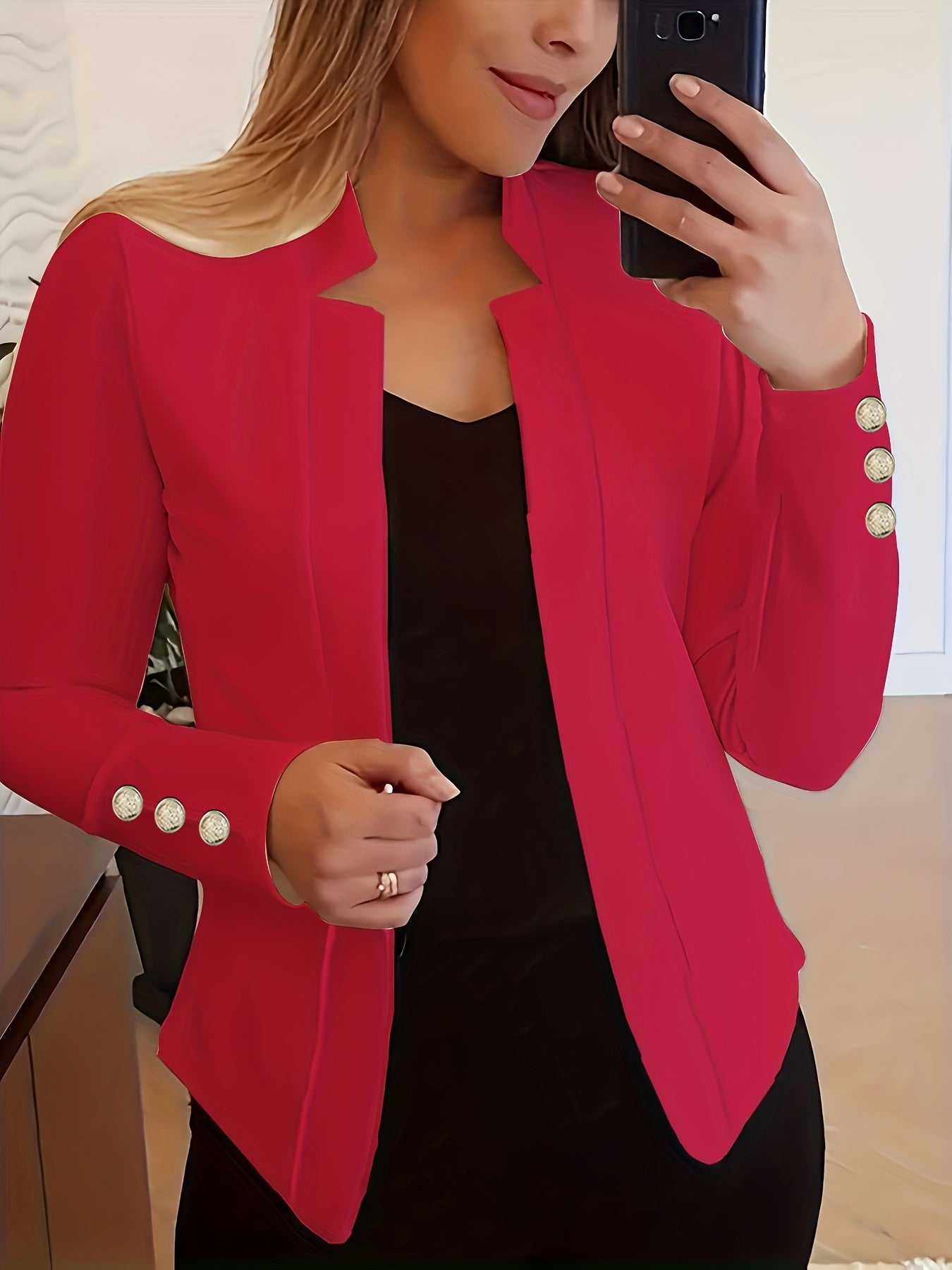 Visconte | Dames Blazer | Polyester, lange mouwen, effen kleur, loose fit, kantoor en casual blazer