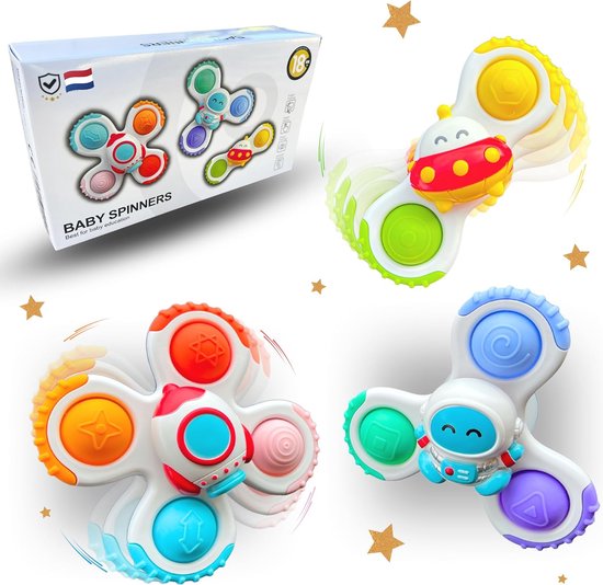 Baby Spinner - Draaibaar Speelgoed voor Baby's (set van 3)