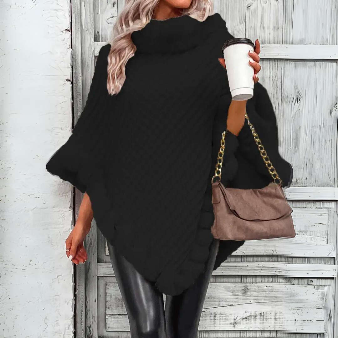 Cape Women, Knitted Cape | Warm - Sophisticated - Perfect for Cold Seasons