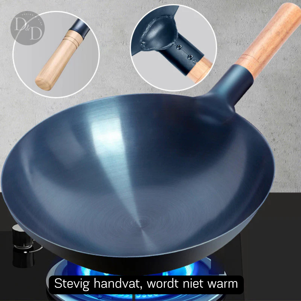 Cuyun iron wok - Non-stick, zonder giftige coating