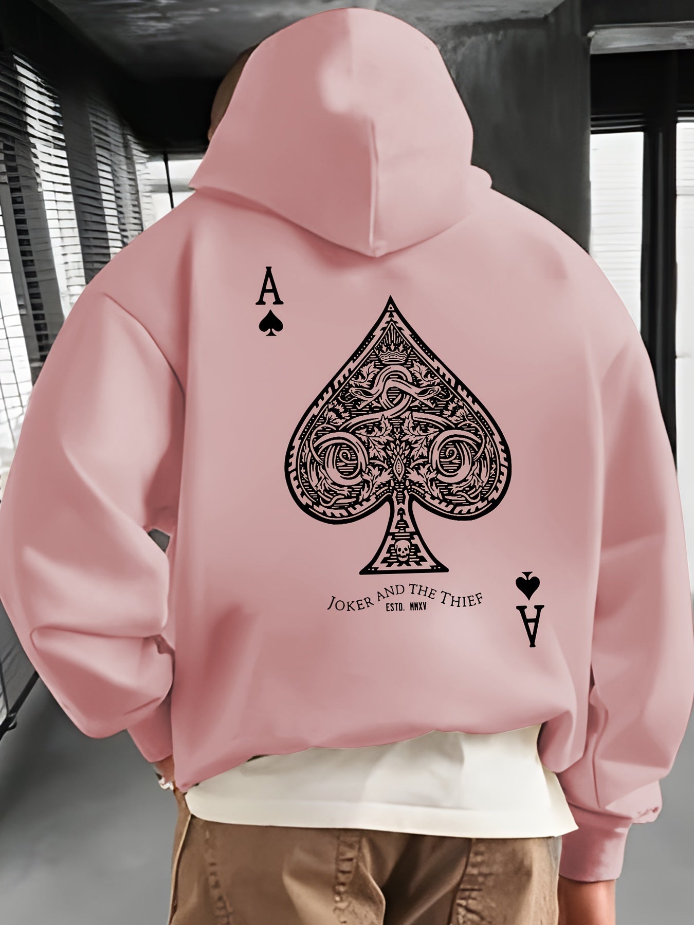 Pullover Hoodie met Geometrisch Design Heren | Regular fit | Polyester stof - Zak met details - Sportief en stijlvol