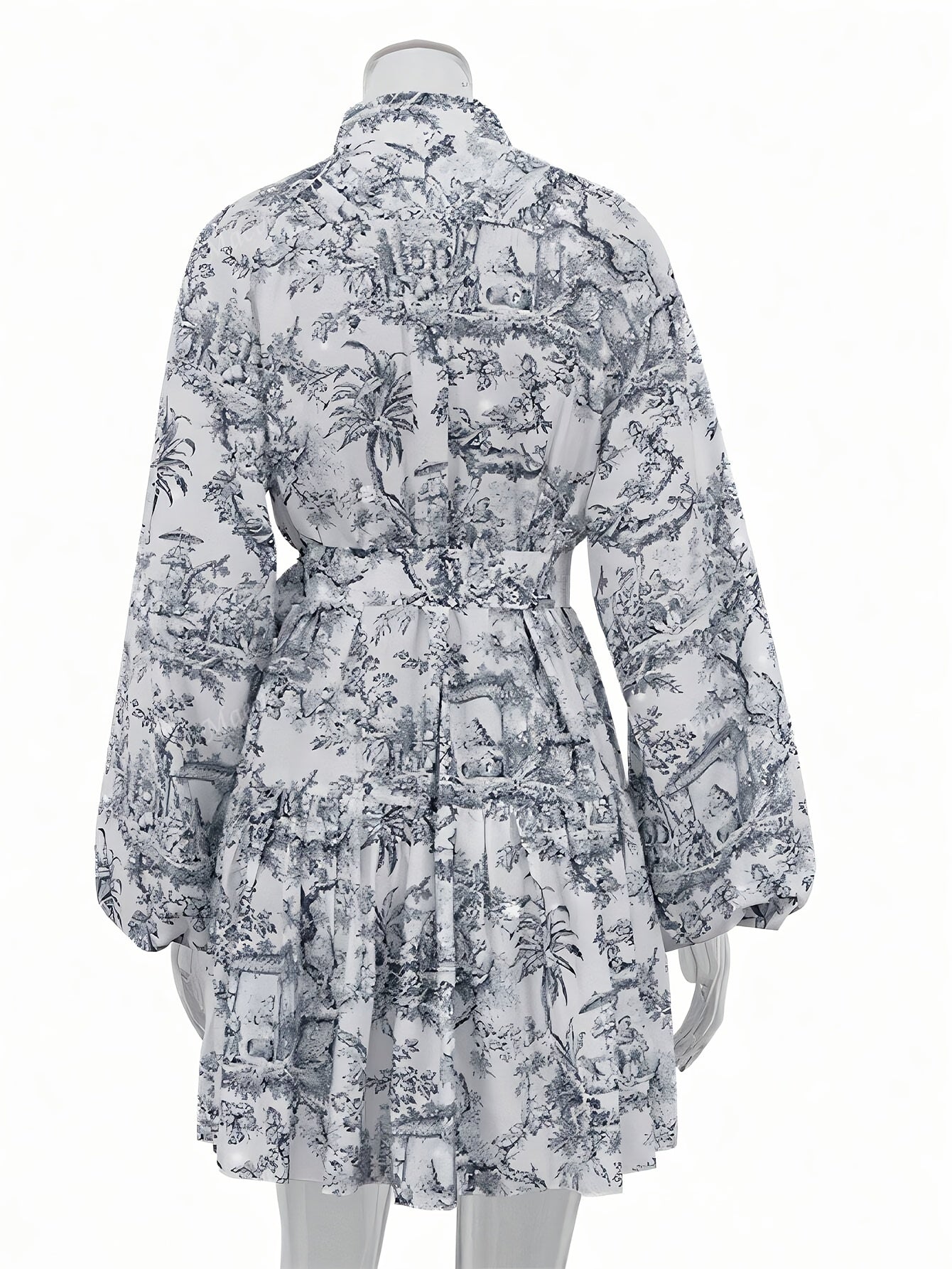 Historische printjurk | Jurk | Elegante jurk met historische print en moderne twist