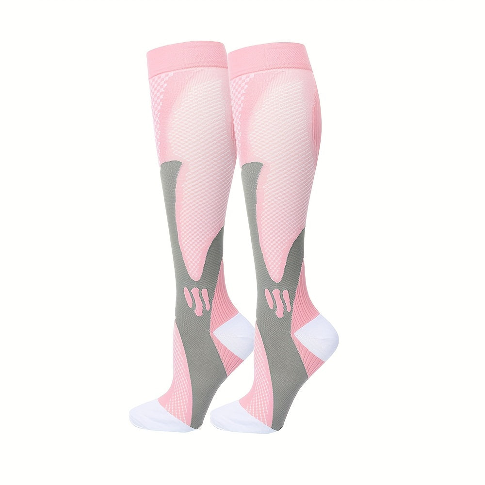 Visconte | Compressiekousen | Ademend stretch materiaal, sport compressie sokken, ondersteuning voor kuiten en dagelijks gebruik