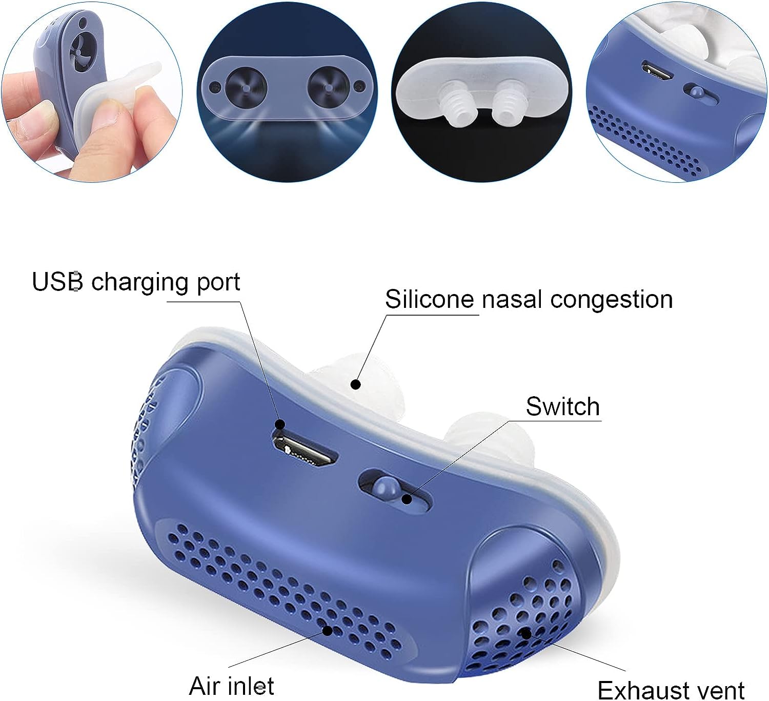 Micro CPAP slaapapneu apparaat voor op reis & anti-snurken - CPAP alternatief