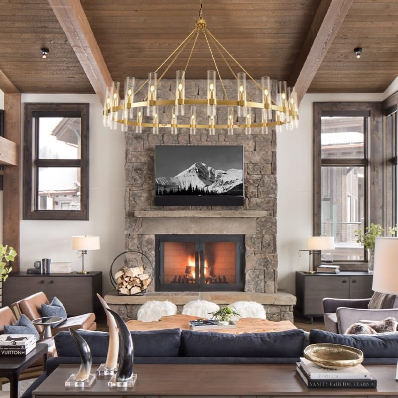 Farmhouse Wagon Wheel Kroonluchter