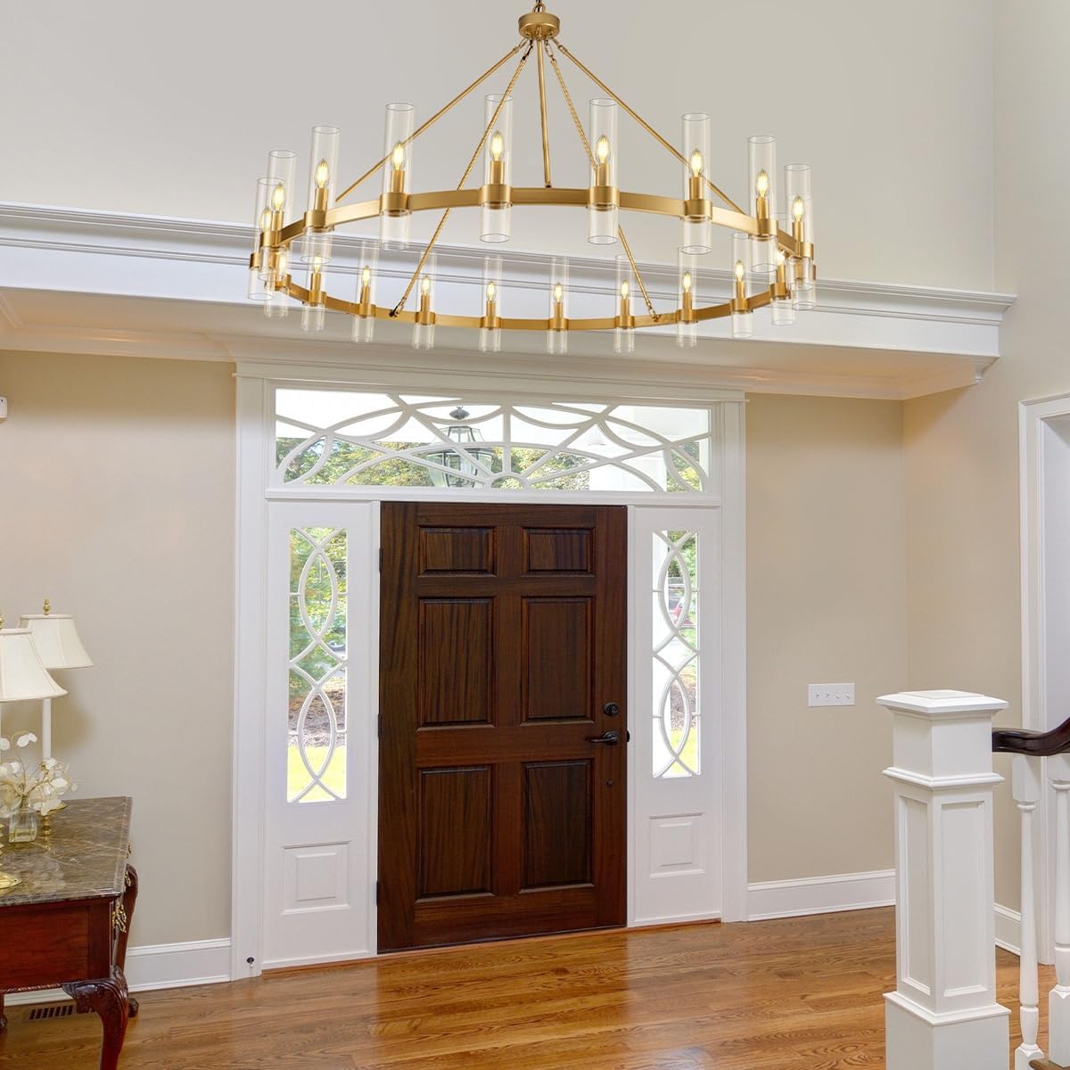 Farmhouse Wagon Wheel Kroonluchter