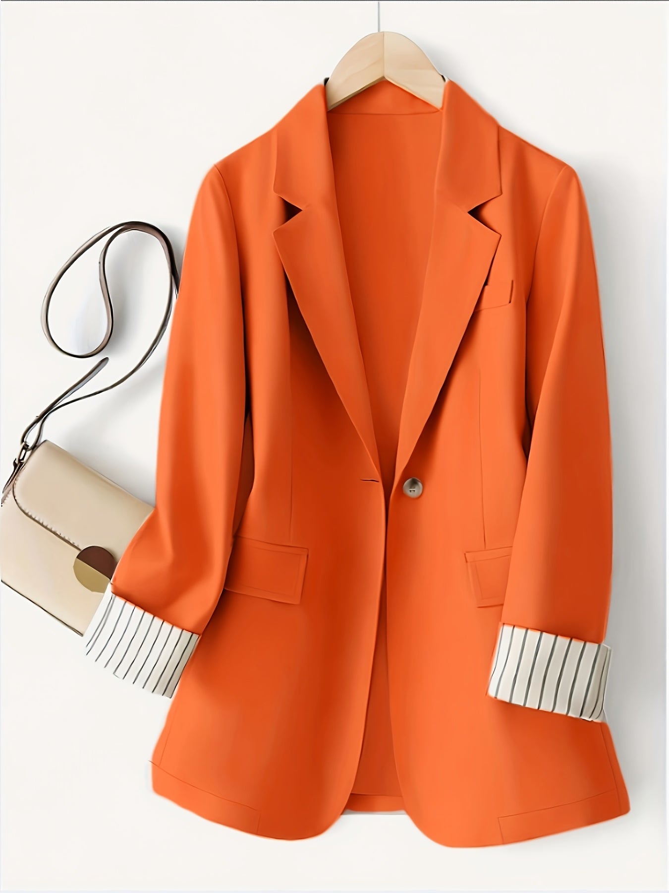 Visconte | Dames Jas | Polyester, gestreept patchwork design, knopen en manchetten, all-season jacket