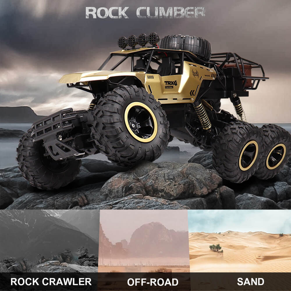 6-Wiel RC Monster Truck – Off-Road 1/12 Schaal Met Geavanceerde 2.4GHz Technologie en Hoge Snelheid