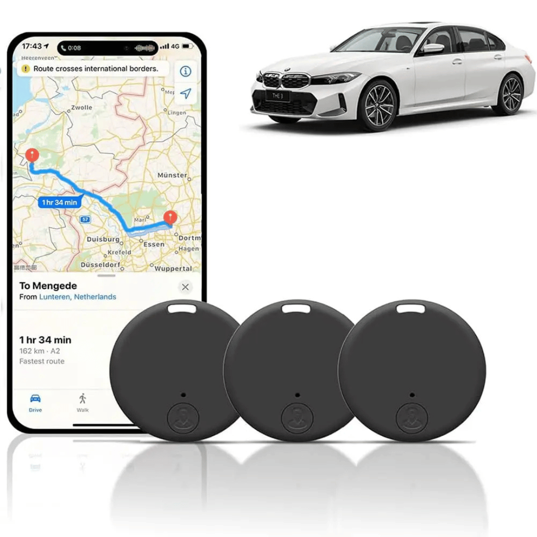 Sandsberg | 3x Mini GPS Tracker - Sterke Auto- en Sleutelszoeker