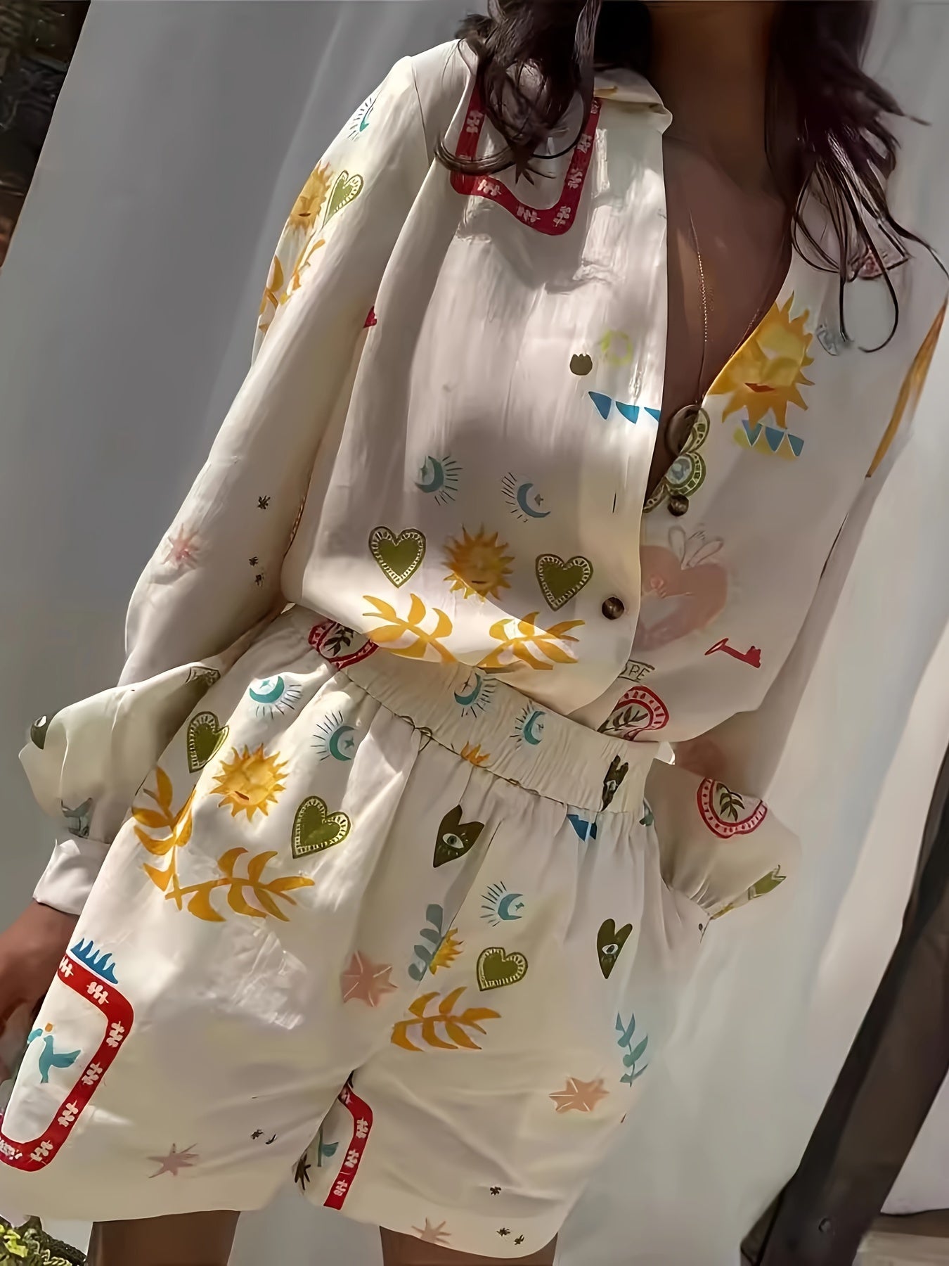 Kleurrijk bedrukte overhemdjurk | Zomer Outfit Dames | Speelse Zomertrend