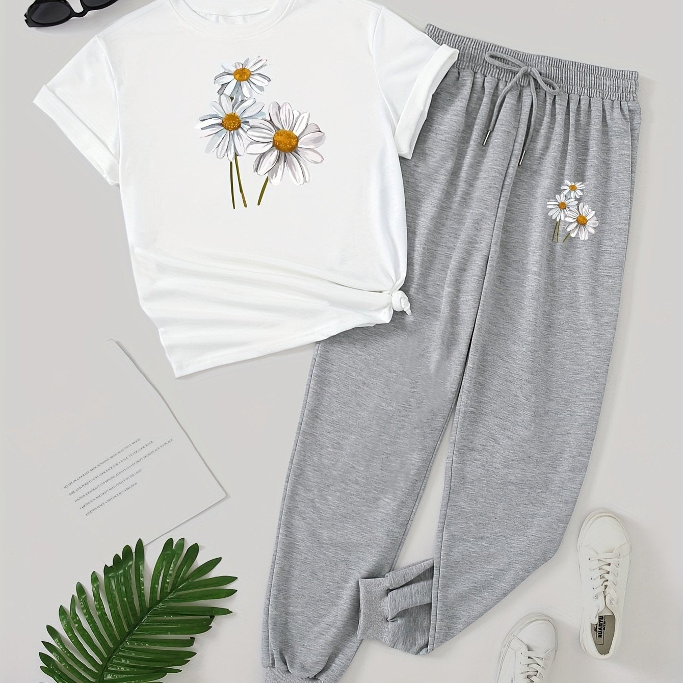 Bloemenprint Trainingspak | Zomer Outfit Dames | Comfortabele Casual Outfit