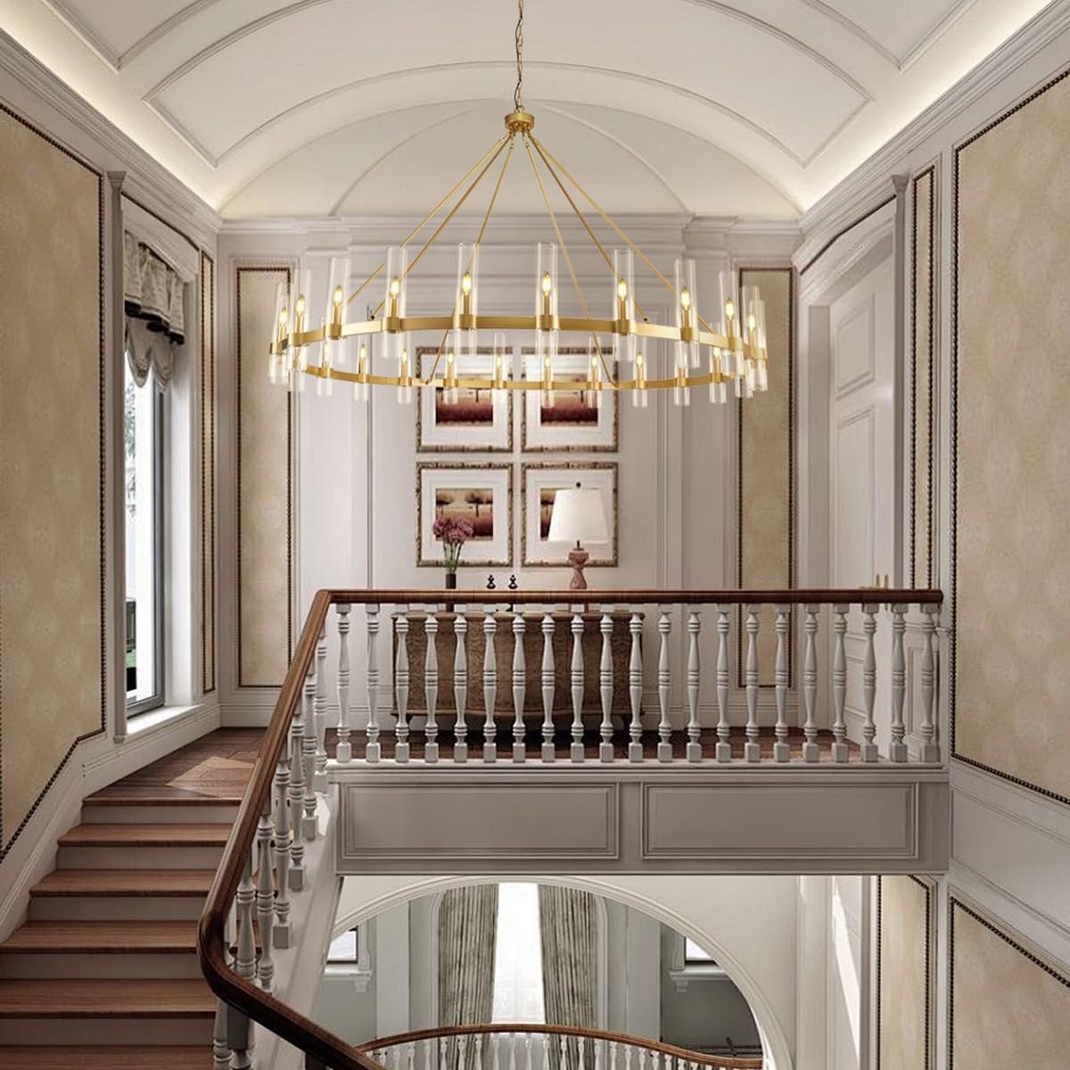 Farmhouse Wagon Wheel Kroonluchter