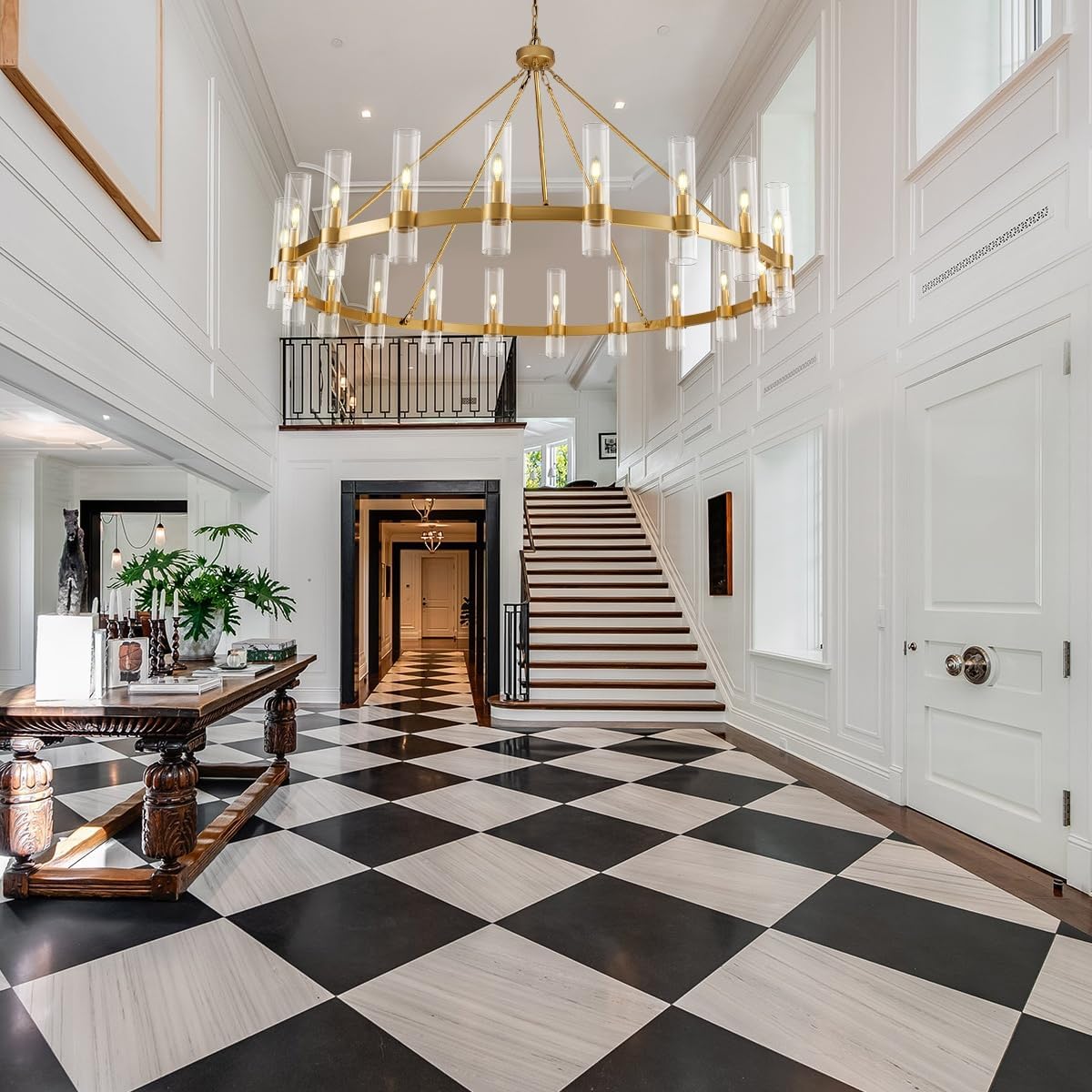 Farmhouse Wagon Wheel Kroonluchter