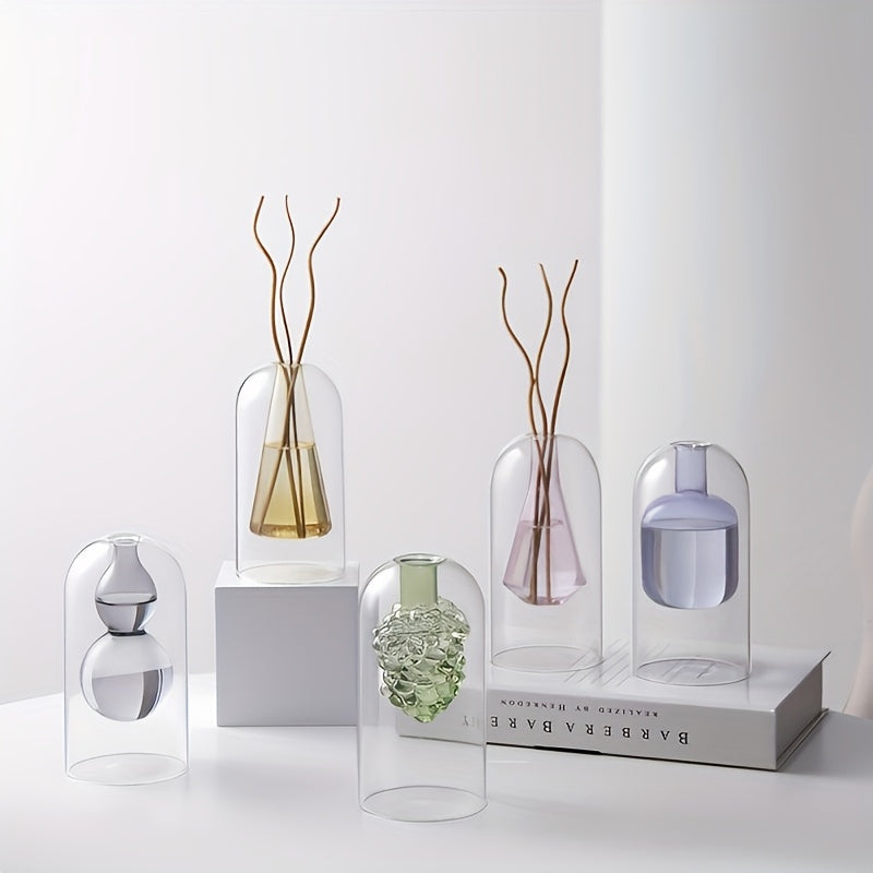 Dubbellaagse Glazen Aromatherapie Diffuser | Elegant Geurverspreider | Luxe Ontspanning | Unieke Decoratie
