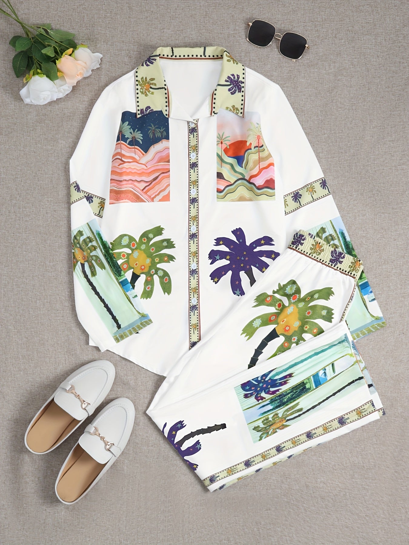 Grafische maxi jurk voor strand | Zomer Outfit Dames | Strandklare Maxi Jurk