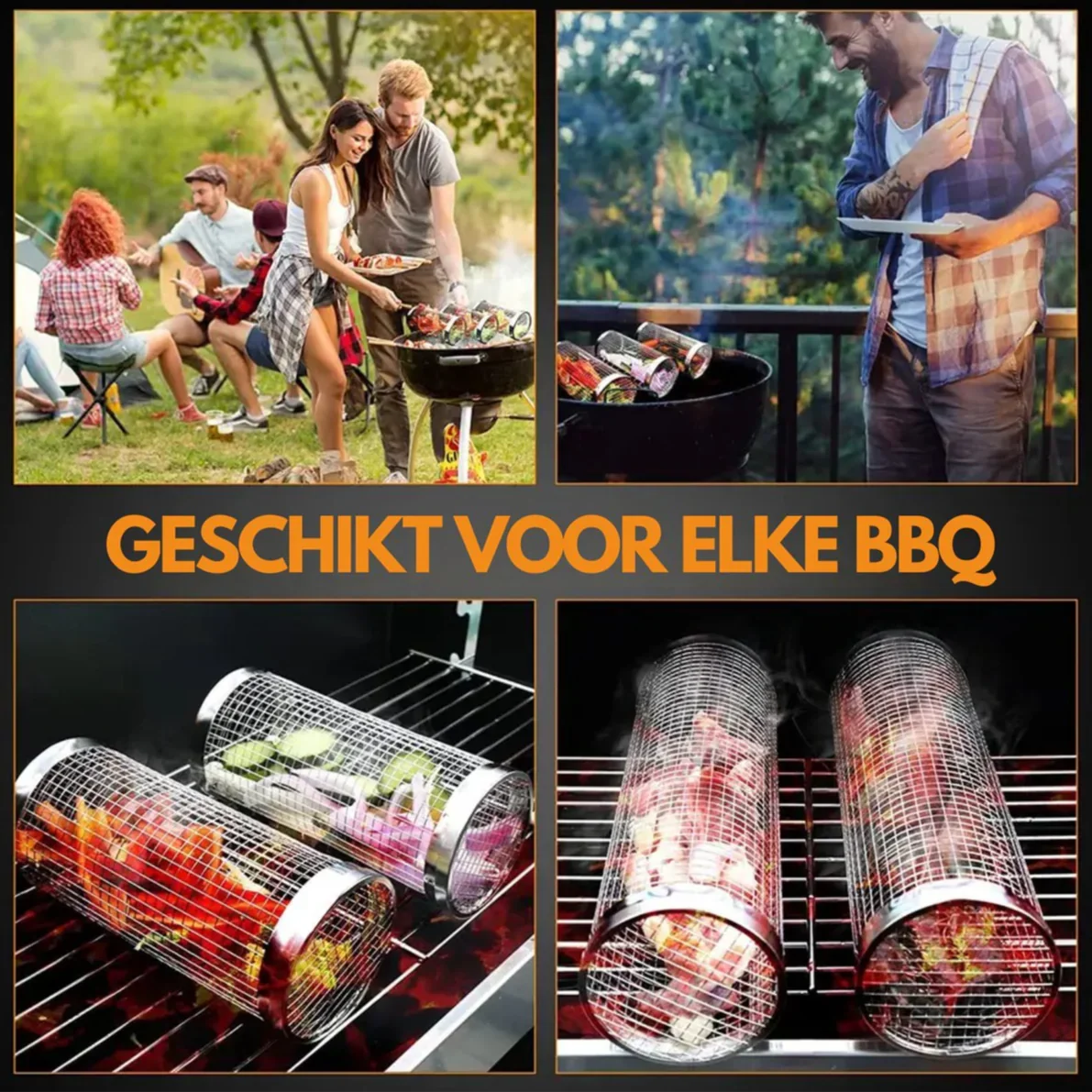 BBQ korf - Niets valt meer door je rooster