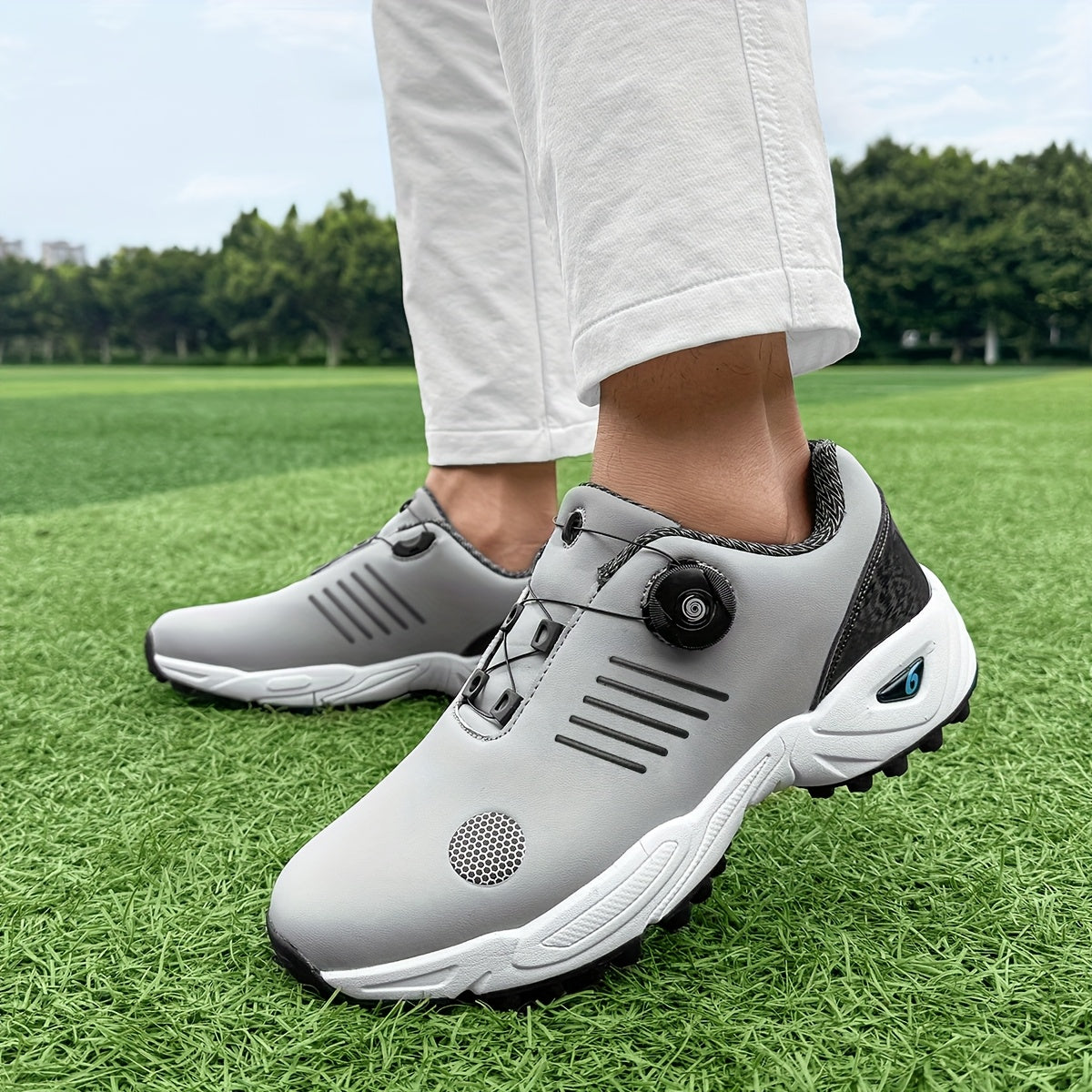Golfeasy | Golfschoenen Heren met Grip & Sluitmechanisme met Draaiknop | Draaibaar vetersysteem | Draaisluiting | Lichtgewicht & Ademend Ontwerp